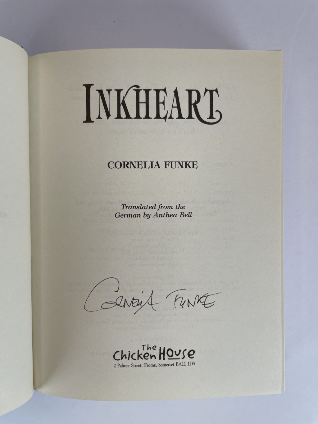 cornelia funke inkheart signed first edition2