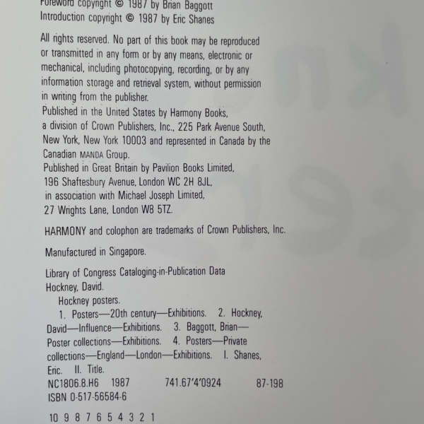 david hockney posters first 2