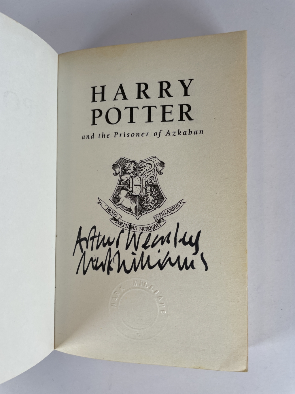 jk rowling hpatpoa 1st pb mark williams copy 2