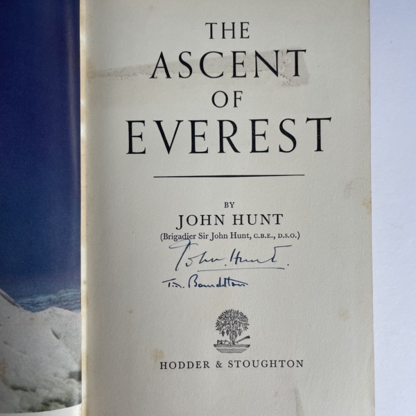 john hhunt the ascent of everest double signed first 2