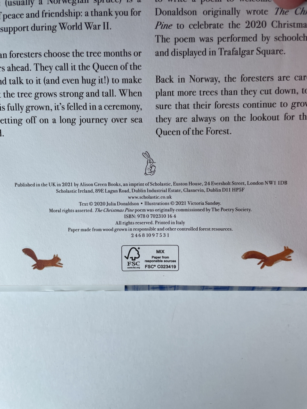 juia donaldson the christmas pine first edition2