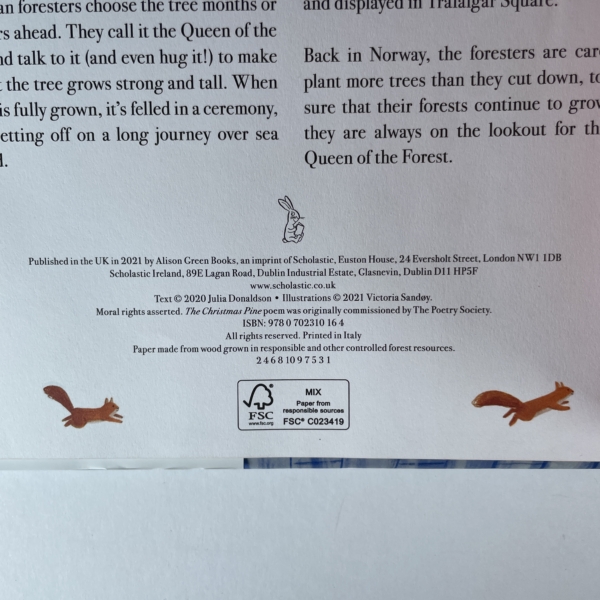 juia donaldson the christmas pine first edition2