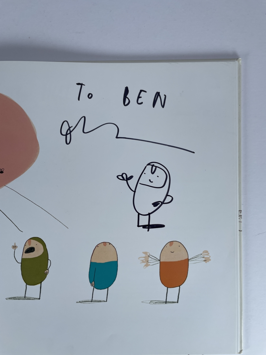 oliver jeffers it wasnt me signed doodled first 2