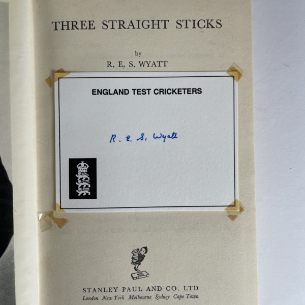 res wyatt three straight sticks signed first edition2