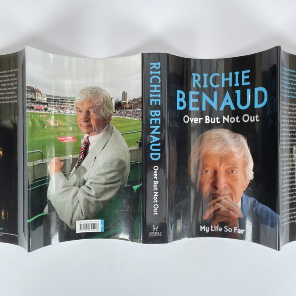 richie benaud over but not out signed first edition5