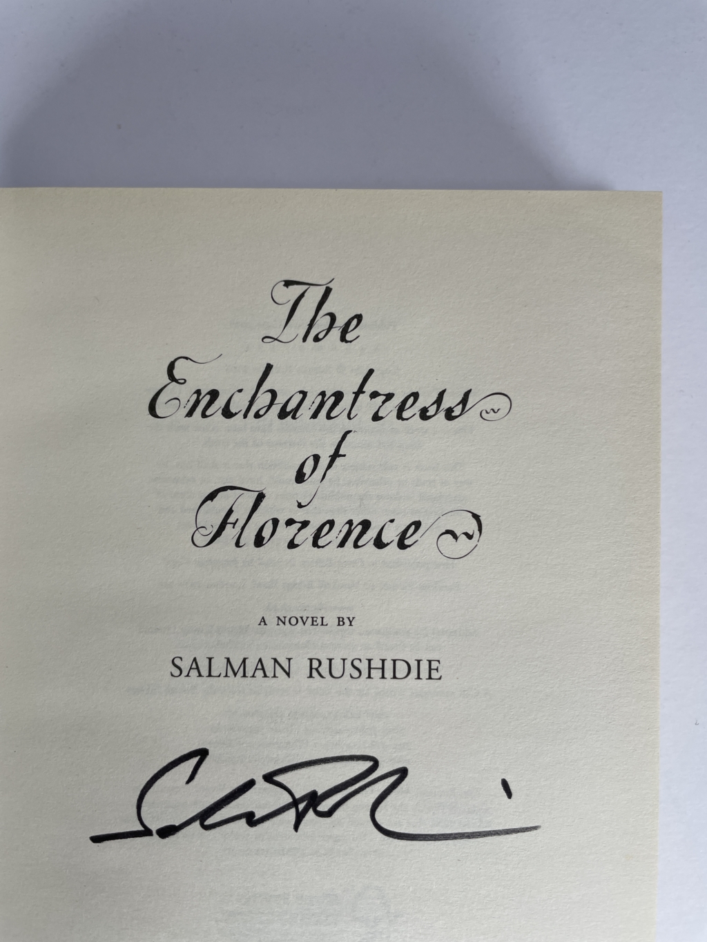 salman rushdie the enchantress of florence signed first2