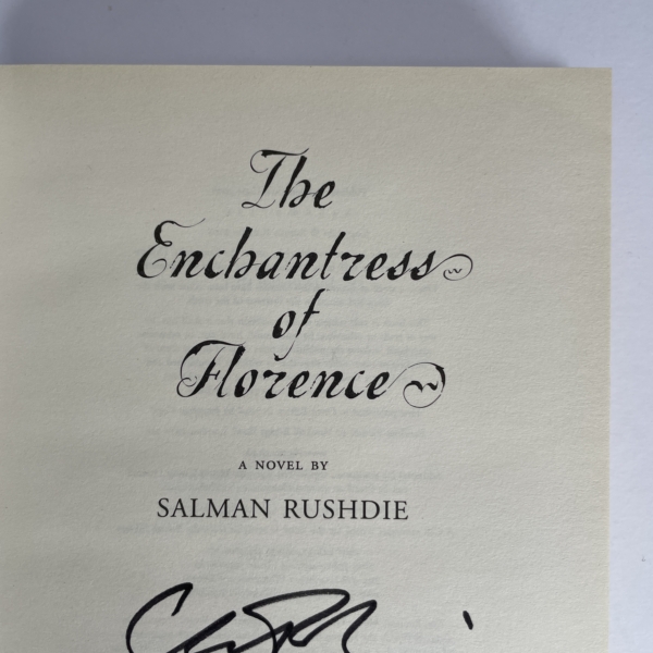 salman rushdie the enchantress of florence signed first2