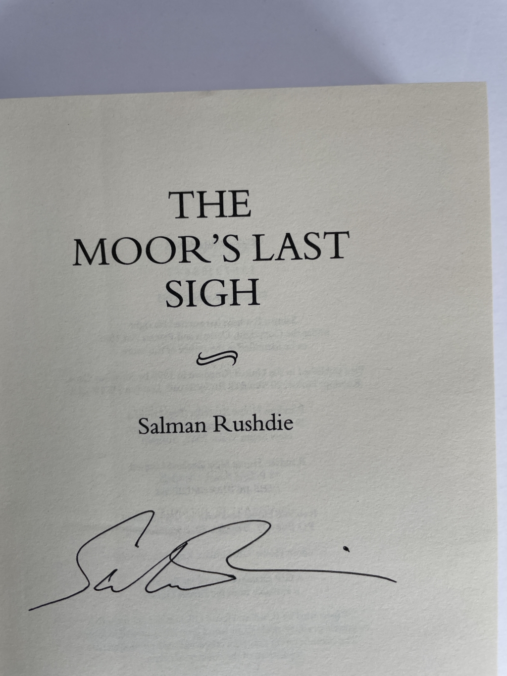 salman rushdie the moors last sigh signed first2