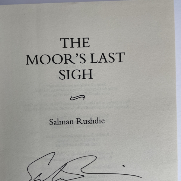 salman rushdie the moors last sigh signed first2