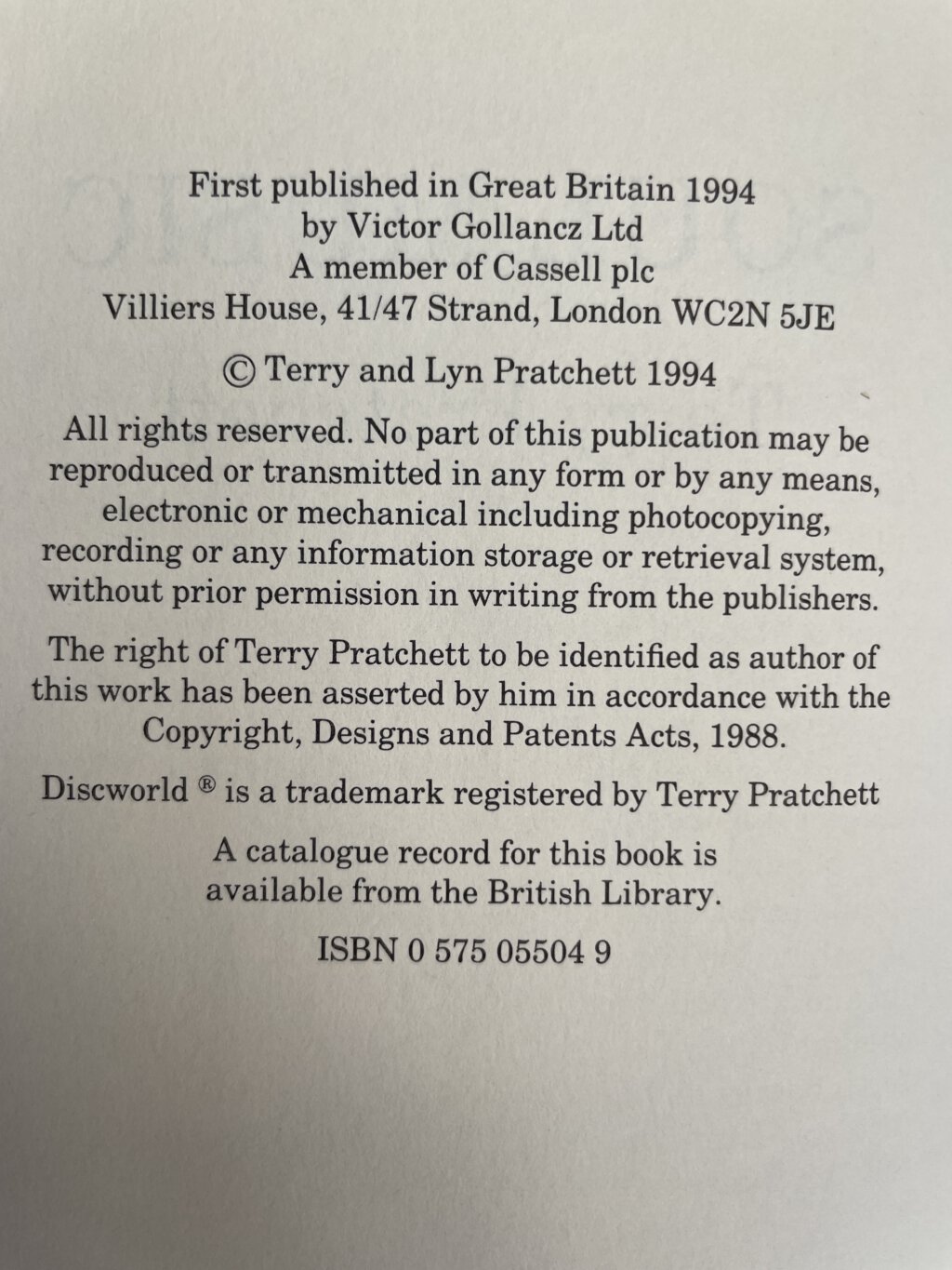 terry pratchett soul music first ed2