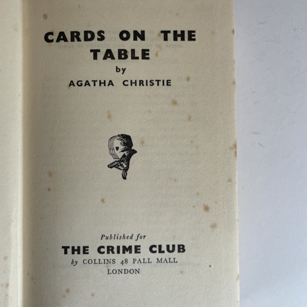 agatha christie cards on the table first edition3