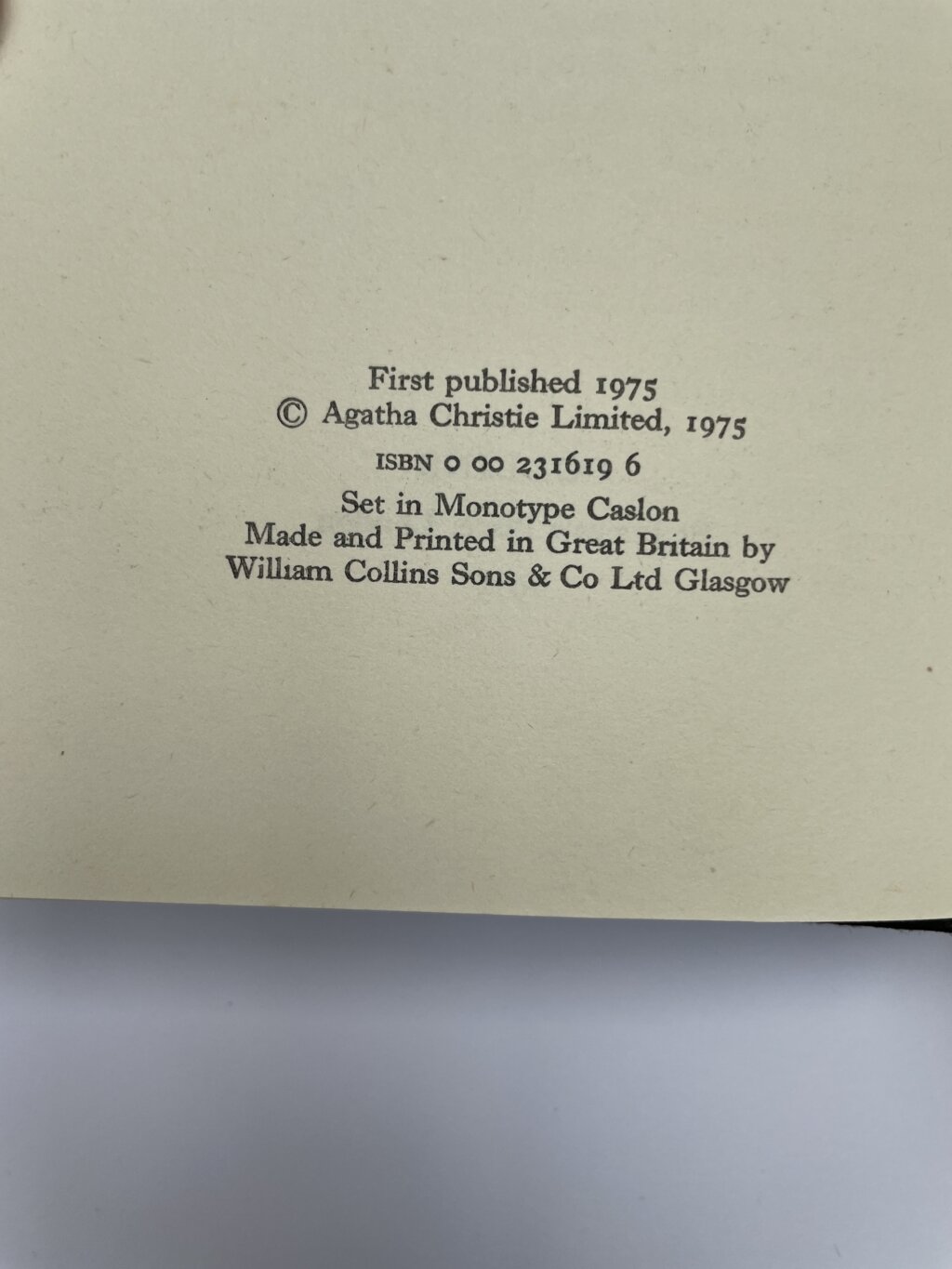 agatha christie curtain signed pics first edition3