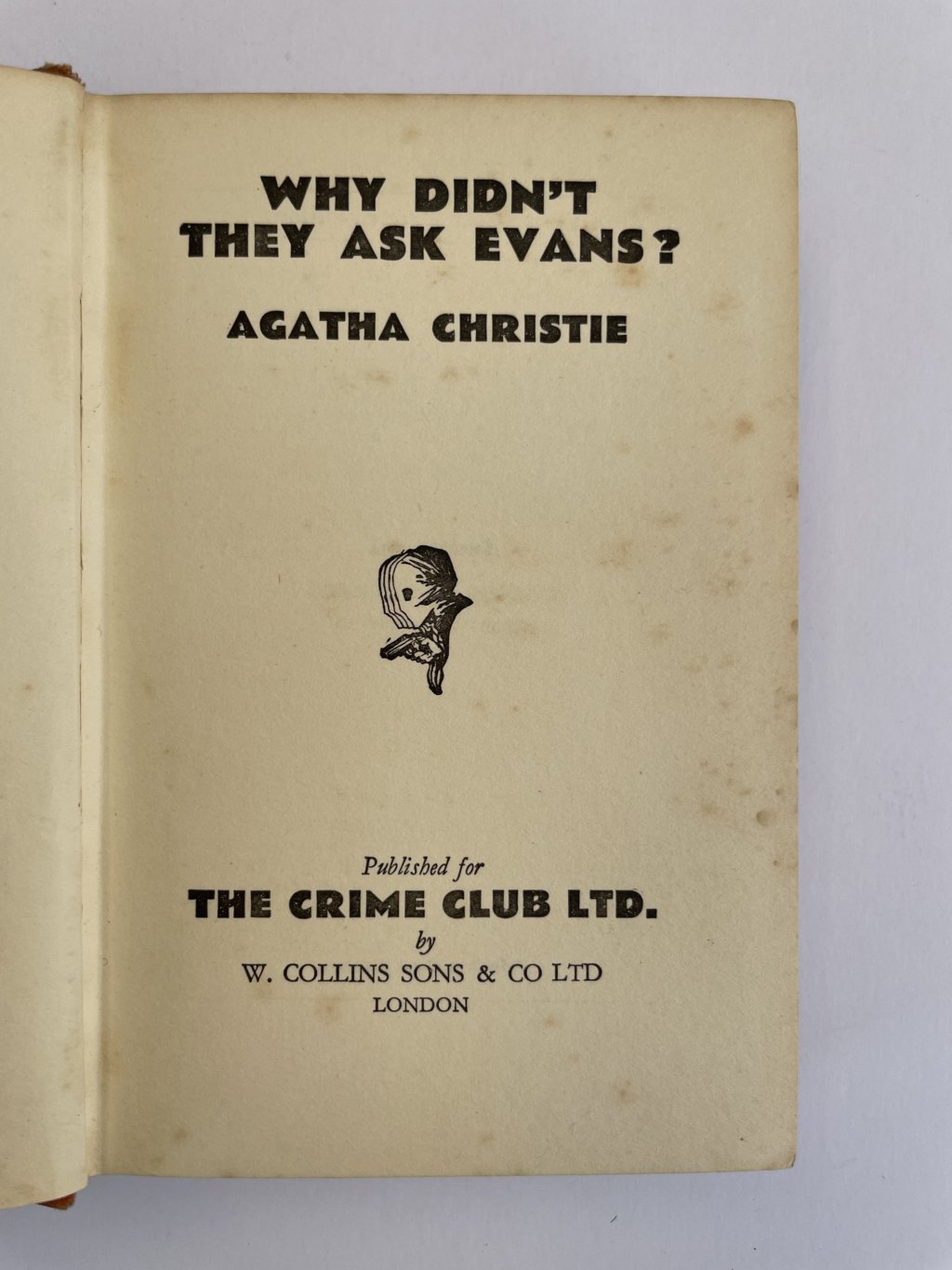 agatha christie why didnt the ask evans first edition2