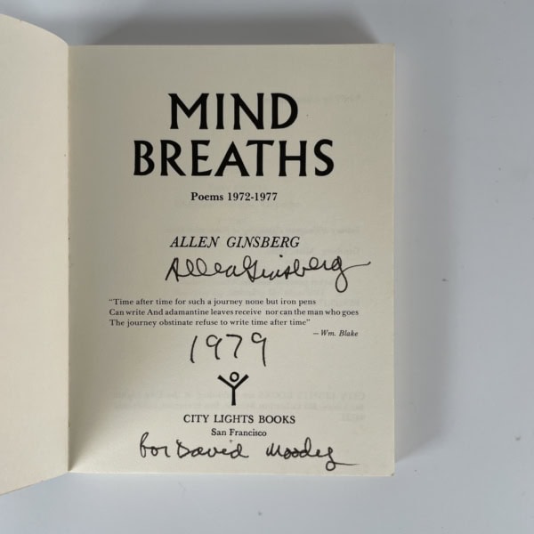 alan ginsberg mind breaths signed first2