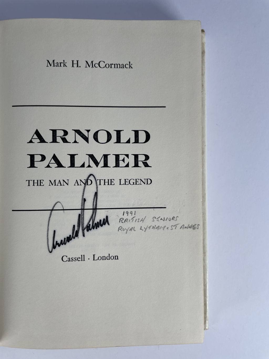 arnold the man and the legend signed first ed2