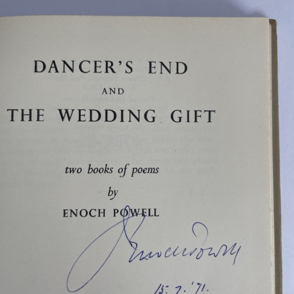 enoch powell dancers end wedding gift first ed3