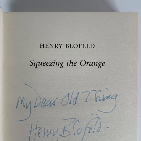 henry blofeld squeezing the orange signed first ed2