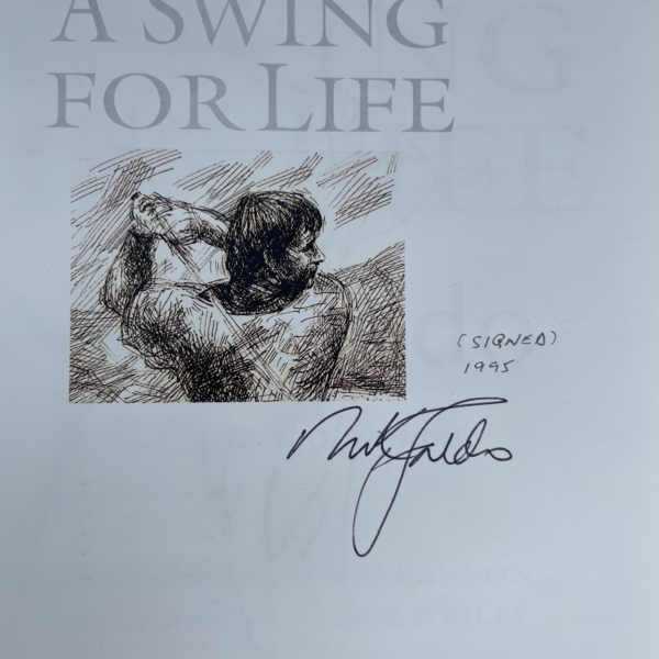 nick faldo a swing for life signed first ed2