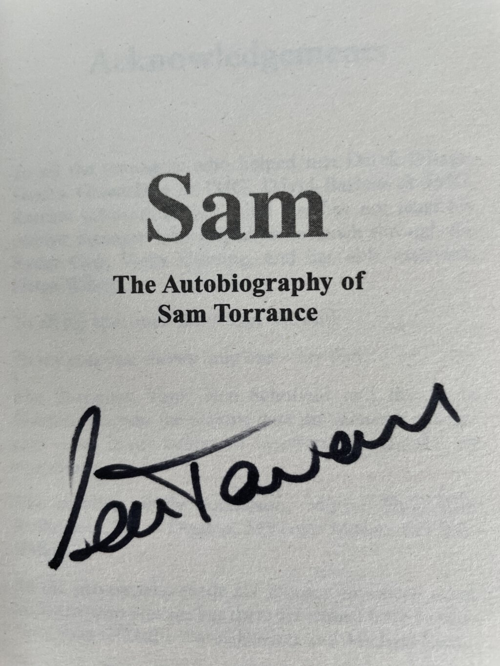 sam torrance autobiography signed2