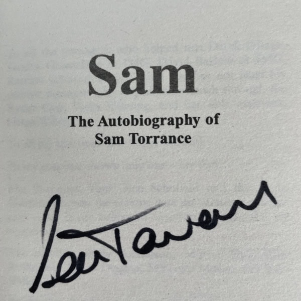 sam torrance autobiography signed2