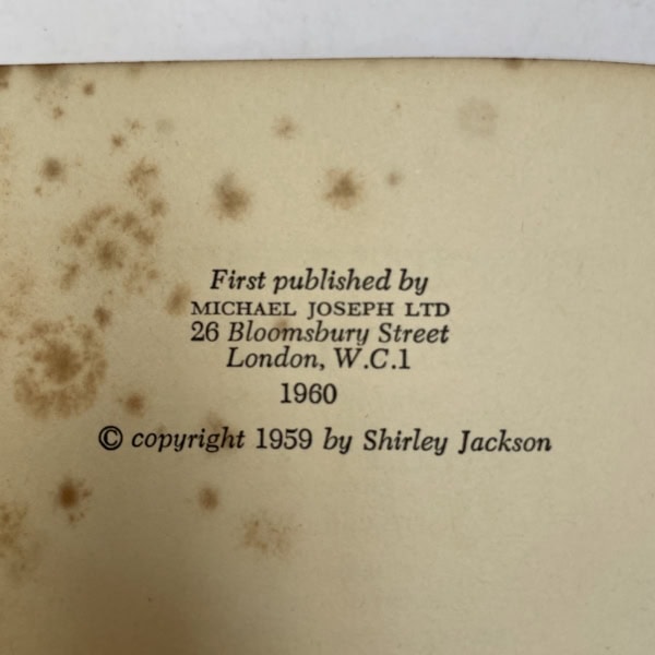 shirley jackson the haunting of hill house first edition2