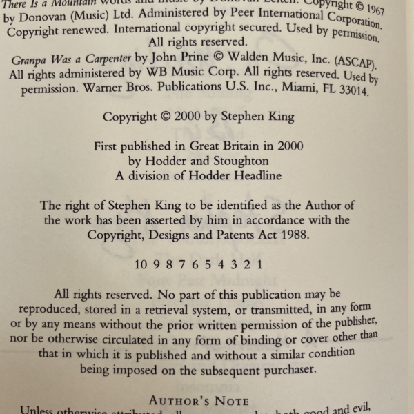 stephen king on writing first uk edi2