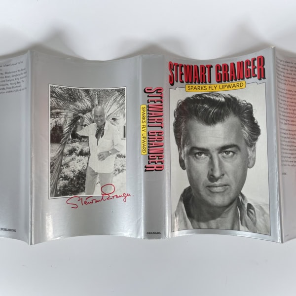 stewart granger sparks fly upward signed first ed5