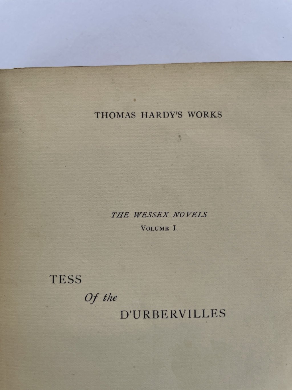 thomas hardy tess of the durbervilles first edi3