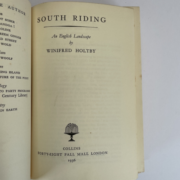 winfred holtby south riding first edition2