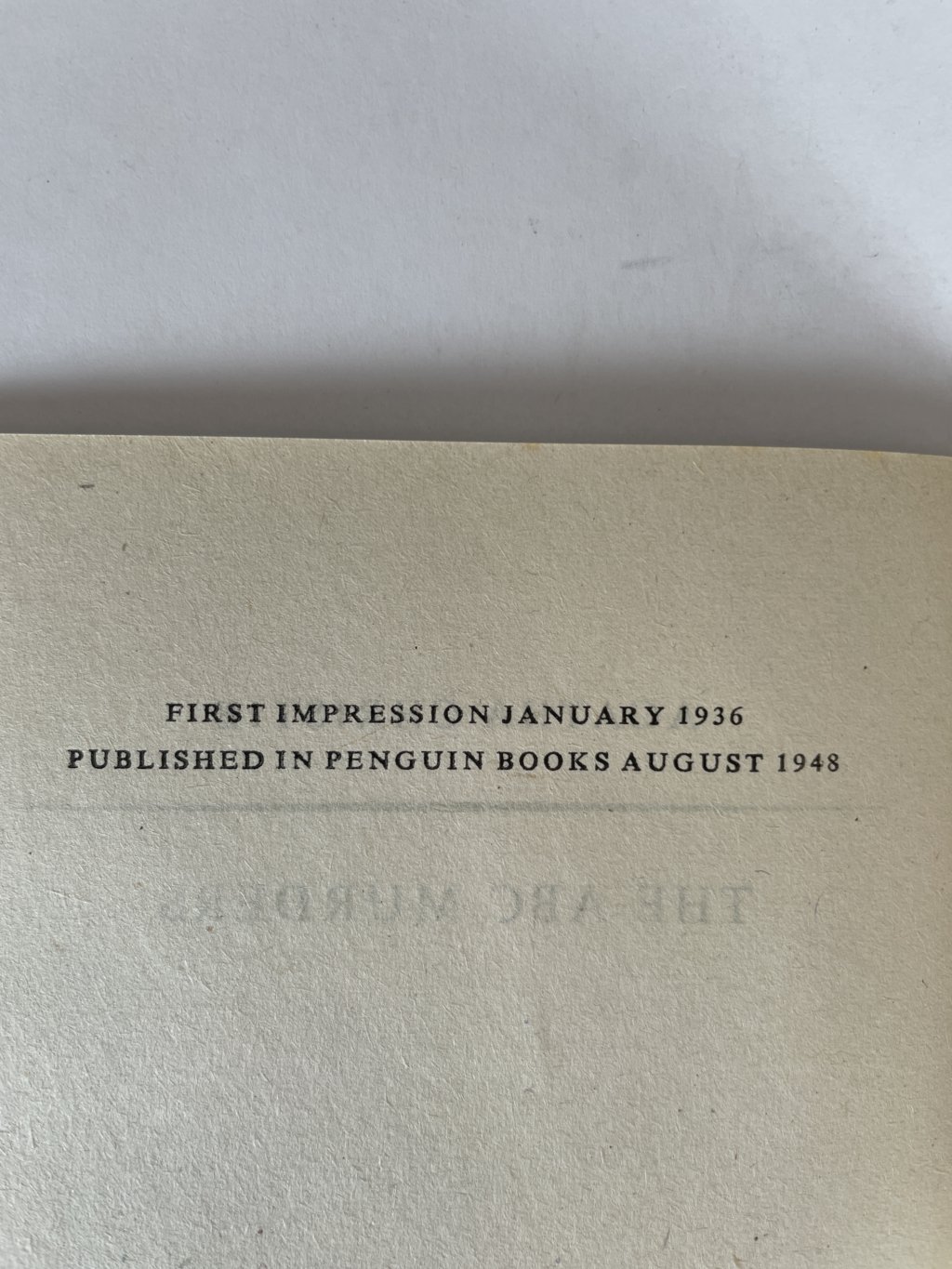 agatha chritie the abc murders first paperback 2