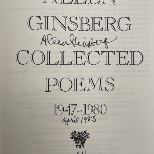 allen ginsberg collected poems signed first 2