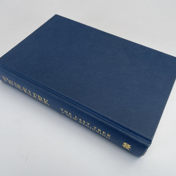 fw de klerk the last trek signed first4