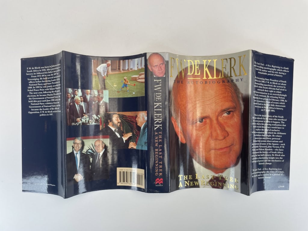 fw de klerk the last trek signed first5