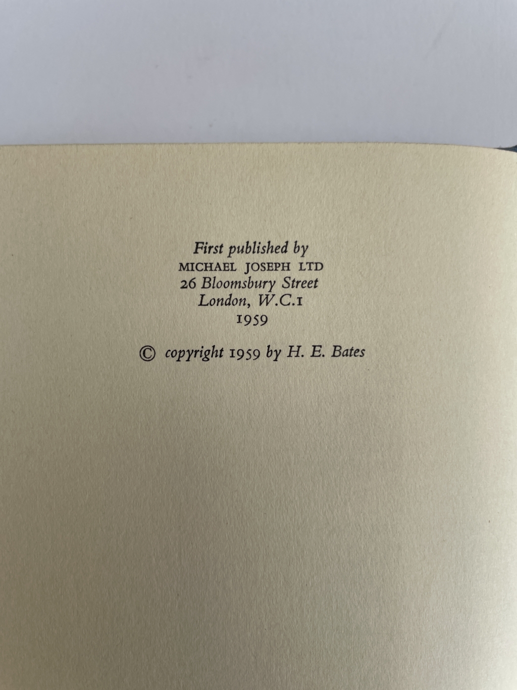 he bates a breathe of french air first edi2