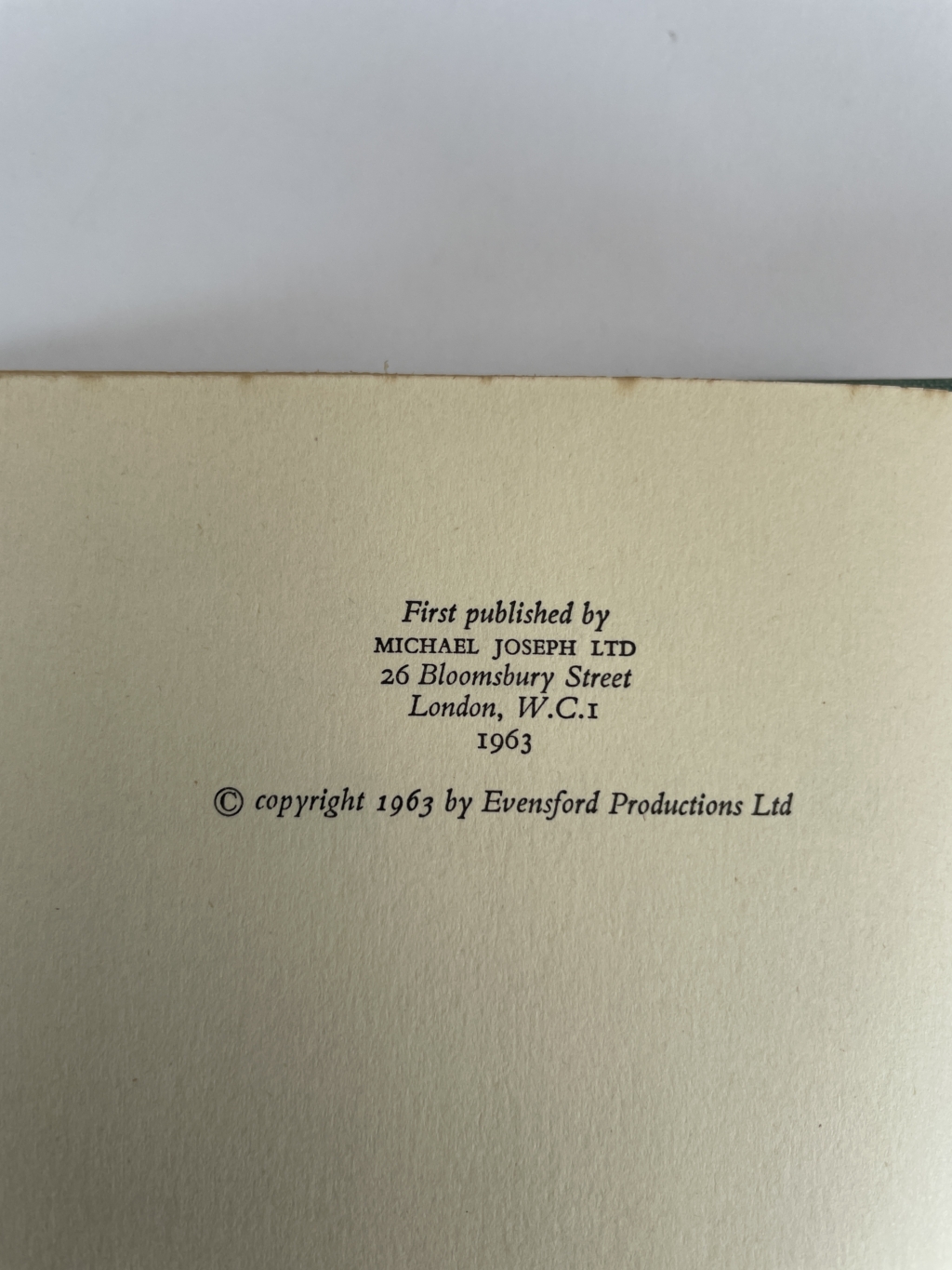 he bates oh to be in england first ed2