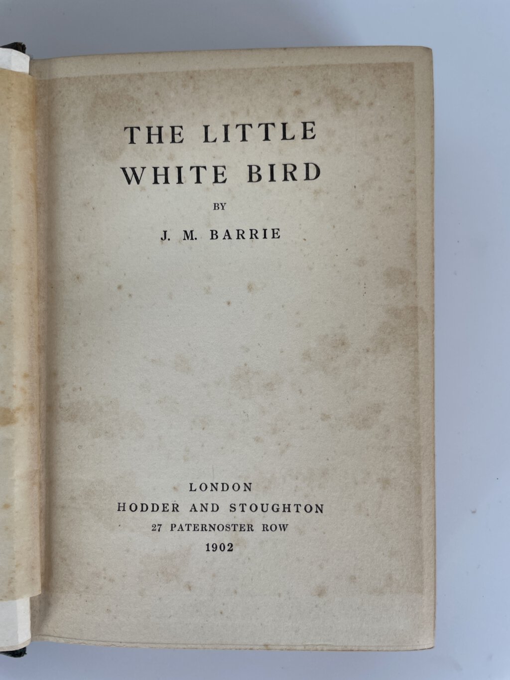 jm barrie the little white bird first edition2