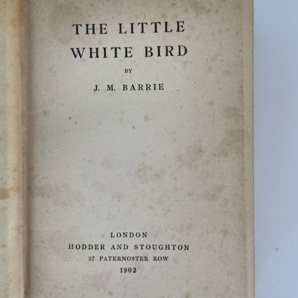 jm barrie the little white bird first edition2