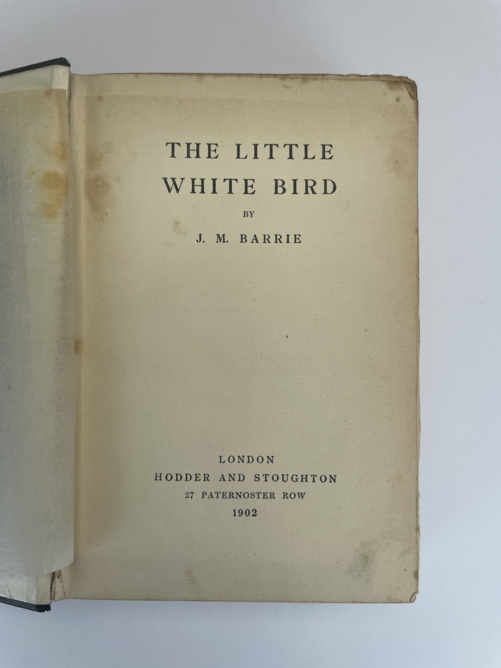 jm barrie the little white bird firsted2