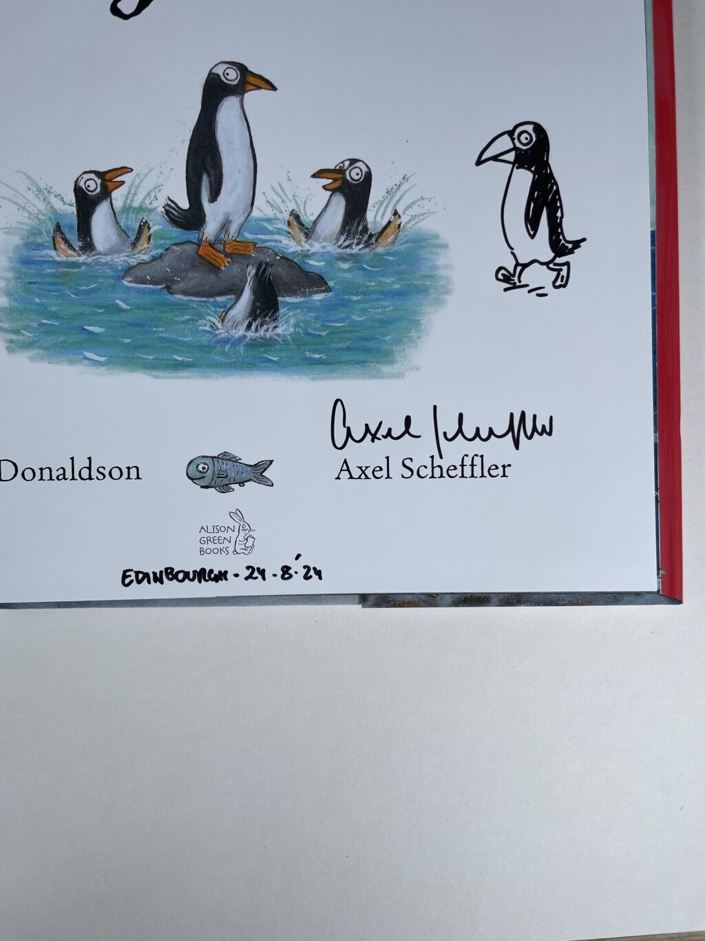 julia donaldson jonty gentoo signed first 2