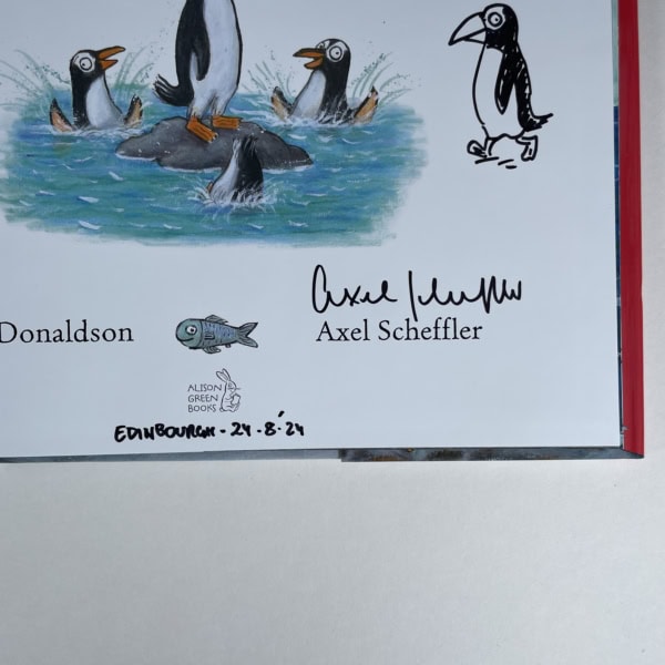 julia donaldson jonty gentoo signed first 2
