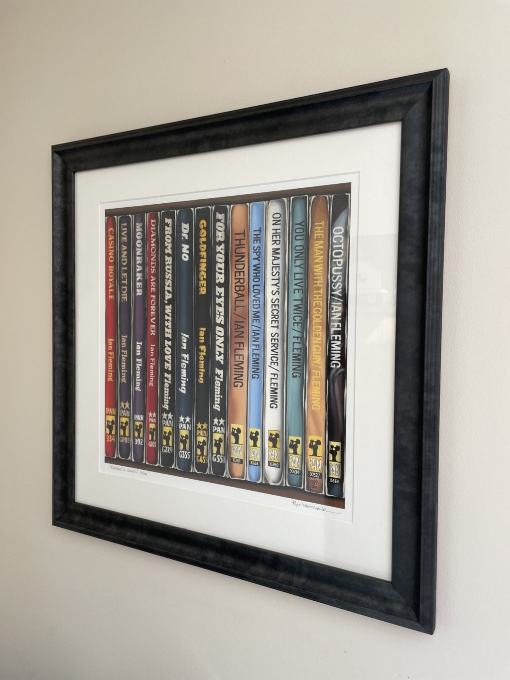 ian fleming framed papaerback print2