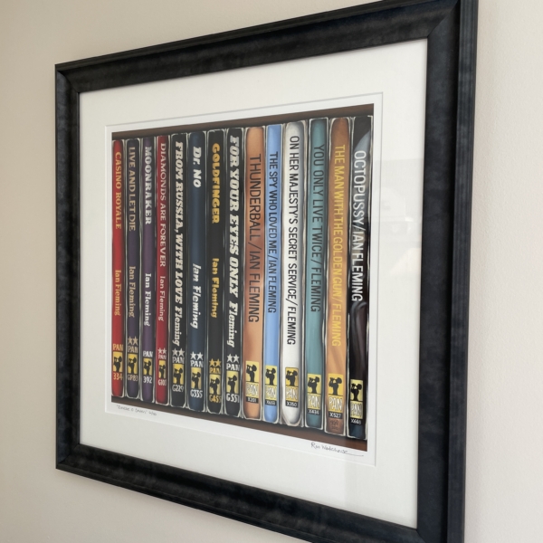 ian fleming framed papaerback print2