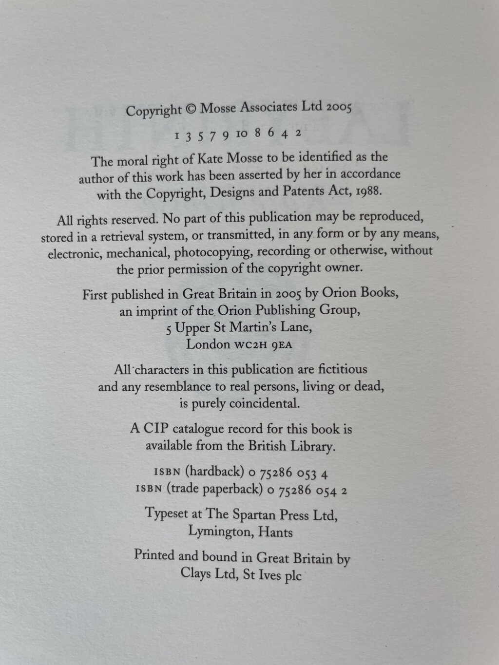 kate mosse labyrinth first edition2