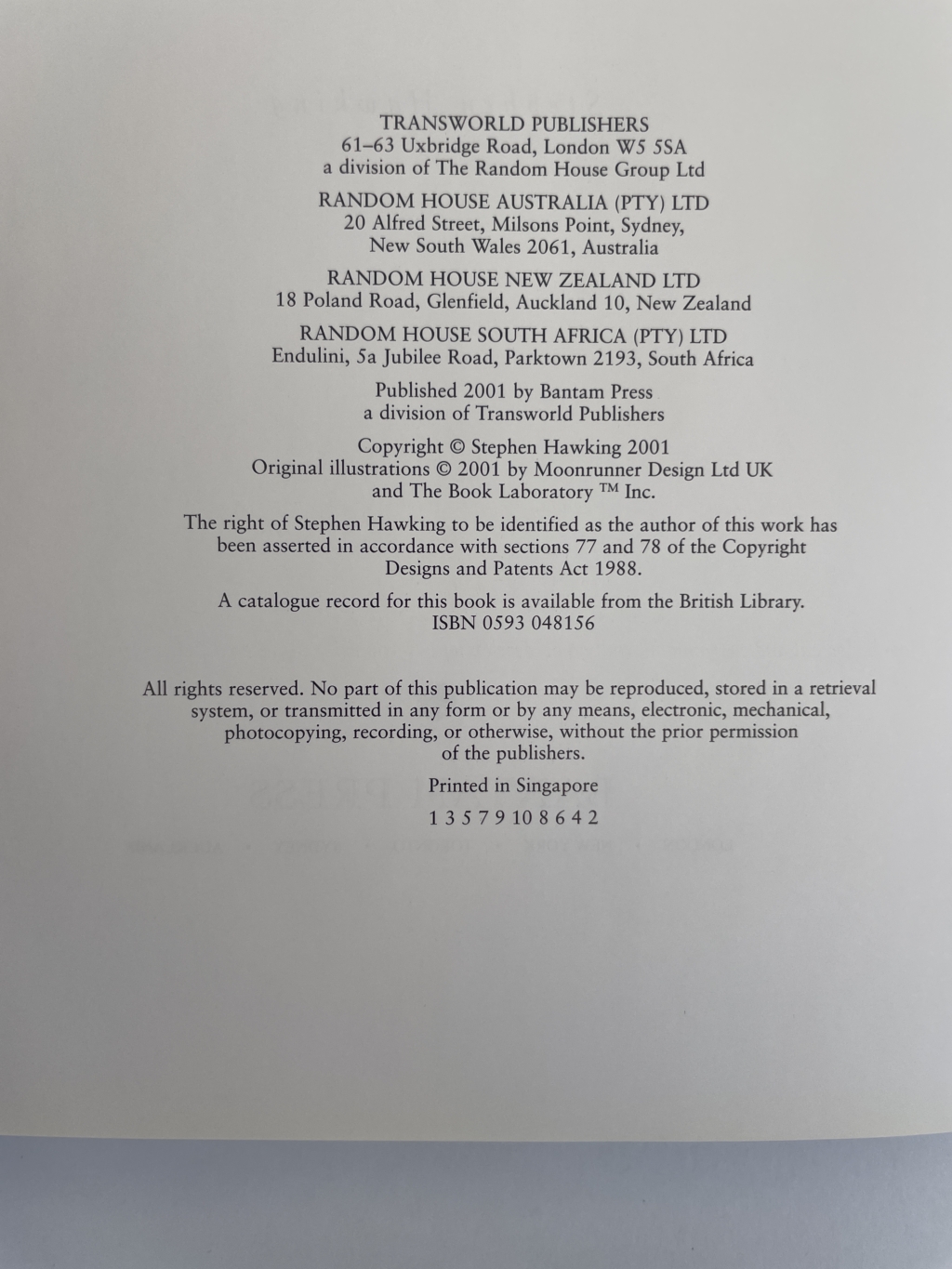 stephen hawking the universe in a nutshell first edition2