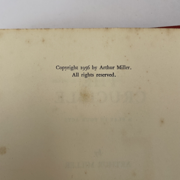 arthur miller the crucible first ed3