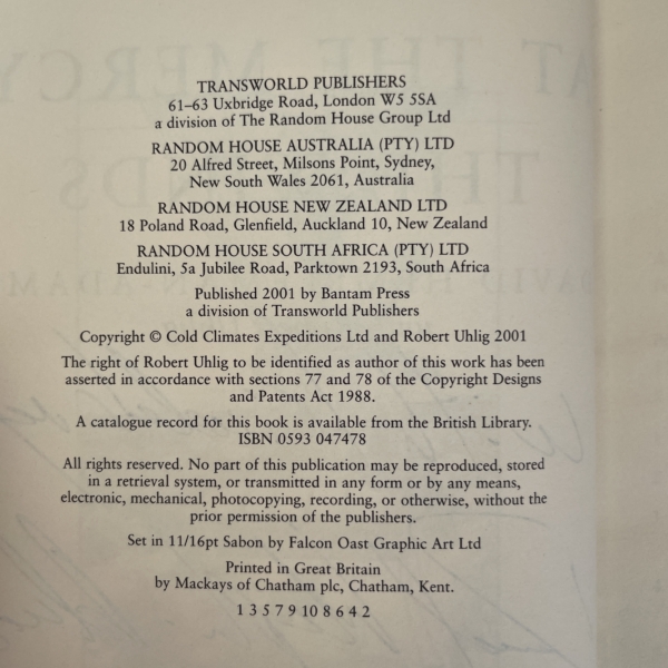 david hempleman adams at the mercy of the winds signed first3