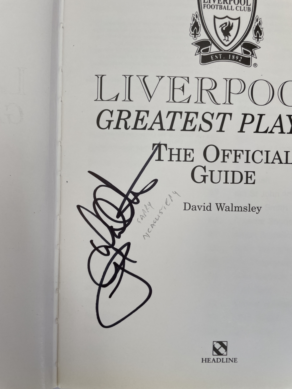 david walmsley liverpools greatest players multi signed4
