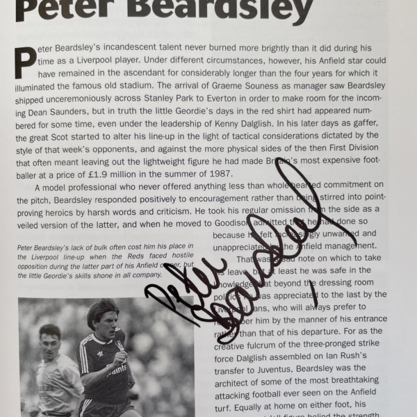 david walmsley liverpools greatest players multi signed5