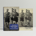 duncan edwards tackle soccer this way with signed card 1