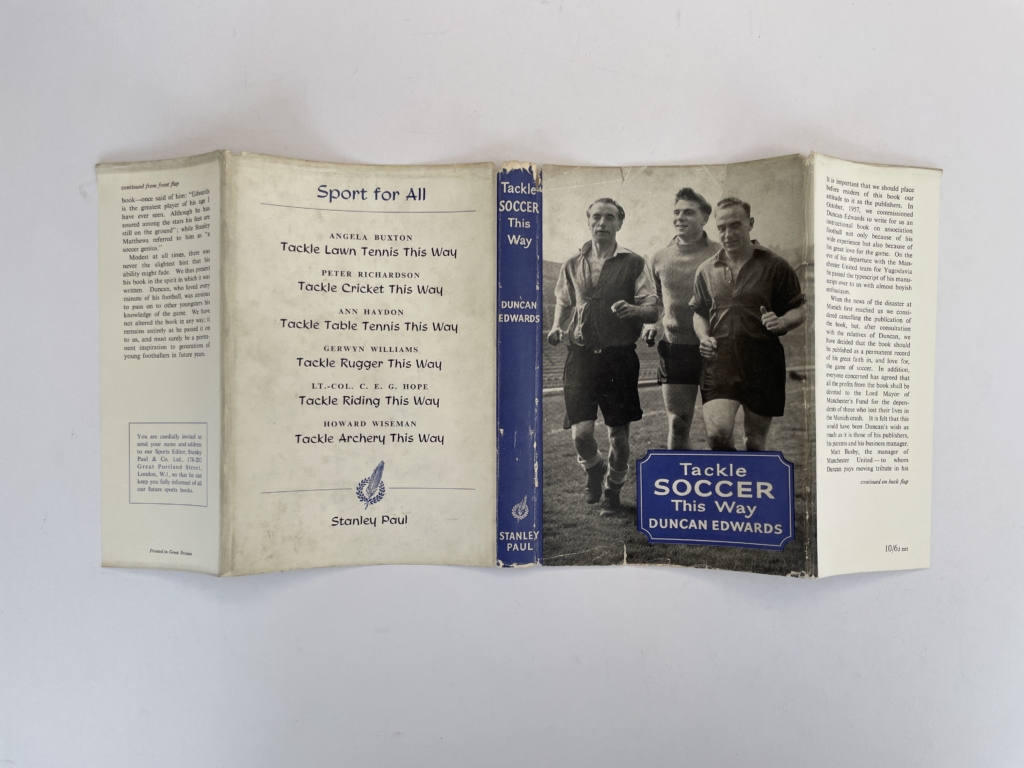 duncan edwards tackle soccer this way with signed card 4